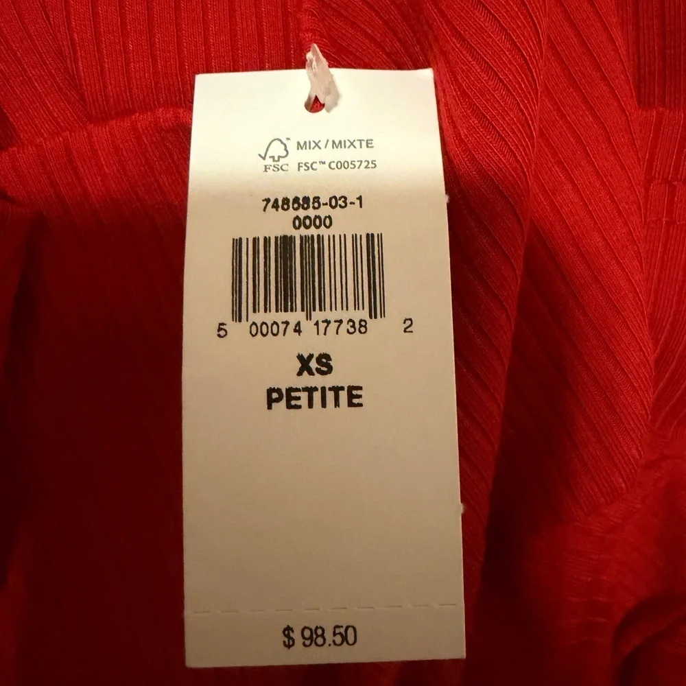 Banana Republic Strapless Red Dress - Picture 3 of 4